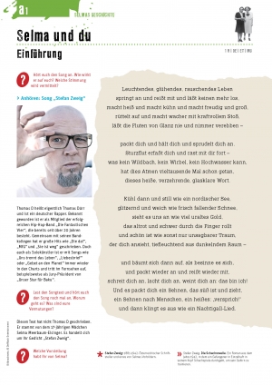Unterrichtsmaterialen, Bogen A, Selma und du, Seite 1